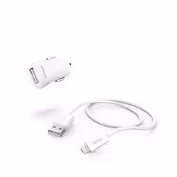 Hama 00210579, Auto, Accendisigari, 5 V, 2,4 A, 1 m, Bianco
