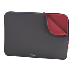 Hama Neoprene 35,8 cm (14.1") Custodia a tasca Grigio, Rosso