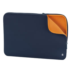 Hama Neoprene 33,8 cm (13.3") Custodia a tasca Blu, Arancione