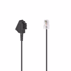 Hama 00201114, 10 m, RJ-45, TAE (F), Nero, Maschio, Maschio