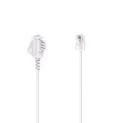 Hama 00201118, 3 m, RJ-45, TAE (F), Bianco, Maschio, Maschio