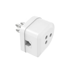Hama Adattatore telefonico spina tripolare / presa tripolare e presa jack 6p4c