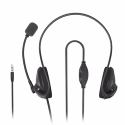 Hama NHS-P100 V2 Auricolare Cablato Passanuca Ufficio Nero