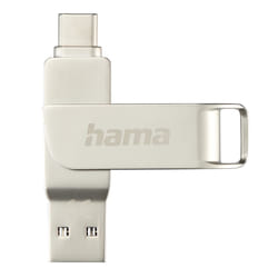 Hama C-Rotate Pro unità flash USB 64 GB USB Type-A / USB Type-C 3.2 Gen 1 (3.1 Gen 1) Argento