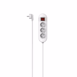 Hama 00223021, 3 presa(e) AC, 1,4 m, Cablato, Bianco