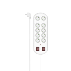 Hama 00223163 prolunghe e multiple 2 m 10 presa(e) AC Interno Bianco