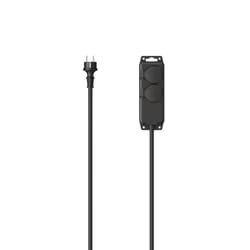 Hama 00223061 prolunghe e multiple 2 m 2 presa(e) AC Esterno Nero