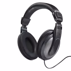 Hama Shell, Cablato, MUSICA, 20 - 20000 Hz, Cuffie, Nero