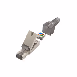 Hama 00200773, Cat6a, RJ-45, Grigio