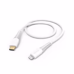 Hama 00201603, 1,5 m, Lightning, USB C, Mâle, Mâle, Blanc
