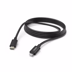 Hama 00201599, 3 m, Lightning, USB C, Maschio, Maschio, Nero