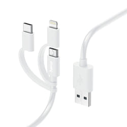 Hama 00201535 cavo USB USB 2.0 1 m USB A Micro-USB B Bianco