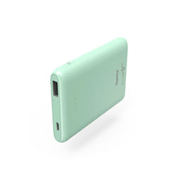 Hama SLIM 5HD Polimeri di litio (LiPo) 5000 mAh Colore menta