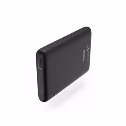 Hama SLIM 5HD, 5000 mAh, Polimeri di litio (LiPo), Nero