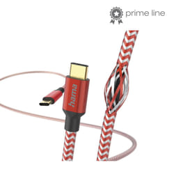 Hama Reflective cavo USB USB 2.0 1,5 m USB C Rosso