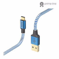 Hama Reflective, 1,5 m, USB A, USB C, USB 2.0, 0,48 Gbit/s, Blu