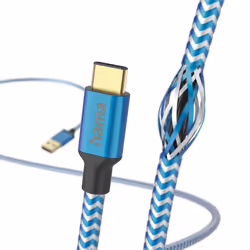 Hama Reflective cavo USB USB 2.0 1,5 m USB A USB C Blu - Vista aggiuntiva 4