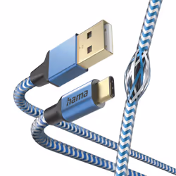 Hama Reflective cavo USB USB 2.0 1,5 m USB A USB C Blu - Vista aggiuntiva 5