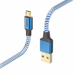 Hama Reflective câble USB USB 2.0 1,5 m USB A Micro-USB B Bleu - Vista aggiuntiva 2