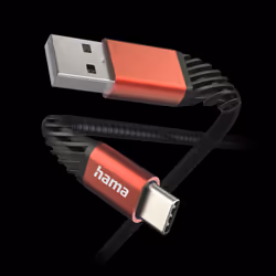 Hama Extreme cavo USB USB 2.0 1,5 m USB A USB C Nero, Rosso