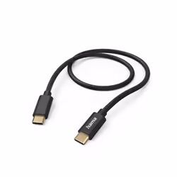 Hama Fabric, 1,5 m, USB C, USB C, USB 2.0, 0,48 Gbit/s, Nero