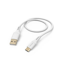 Hama Flexible cavo USB USB 2.0 1,5 m USB A USB C Bianco