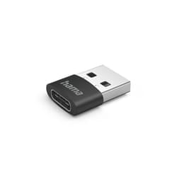 Hama 00201532 adattatore per inversione del genere dei cavi USB C USB A Nero
