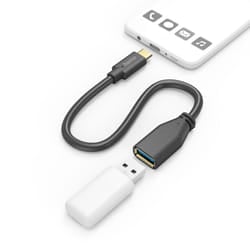 Hama 00201605 cavo USB USB 3.2 Gen 1 (3.1 Gen 1) 0,15 m USB C USB A Nero