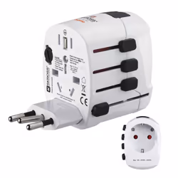 Hama World Travel Pro adaptateur prise d'alimentation Universel Blanc - Vista aggiuntiva 4
