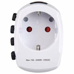 Hama World Travel Pro adaptateur prise d'alimentation Universel Blanc - Vista aggiuntiva 6