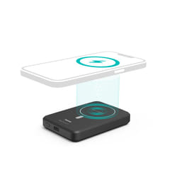Hama MagPower5 5000 mAh Carica wireless Nero