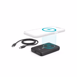 Hama MagPower5 5000 mAh Carica wireless Nero
