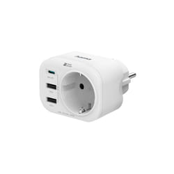 Hama 00223342 prolunghe e multiple 1 presa(e) AC Interno Bianco