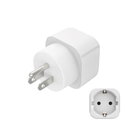 Hama 00223438 adaptateur prise d'alimentation Type B Type C (Europlug)+Type F Blanc