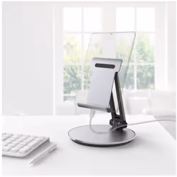 Hama 00125123 supporto per personal communication Supporto passivo Tablet/UMPC Nero, Argento - Vista aggiuntiva 6