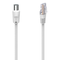 Hama 00205032 cavo coassiale 2,5 m RJ-45 Bianco