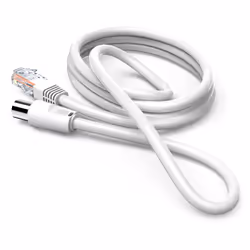 Hama 00205032 cavo coassiale 2,5 m RJ-45 Bianco