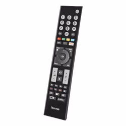 Hama 00221065, TV, IR Wireless, Pulsanti, Nero