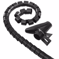 Hama 00220998, Guaina raccoglicavo, Universale, Plastica, Nero