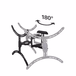 Hama 00220836 Supporto TV a parete 75" Nero - Vista aggiuntiva 4