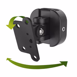 Hama 00220887 supporto da parete per casse acustiche Metallo, Plastica Nero - Vista aggiuntiva 3