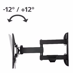 Hama 00220840 Supporto TV a parete 121,9 cm (48") Nero