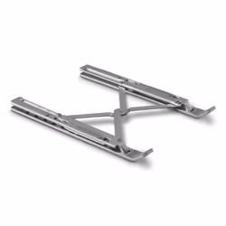 Hama Aluminium Supporto per computer portatile Argento 39,6 cm (15.6")