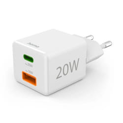 Hama 00201991 Caricabatterie per dispositivi mobili Auricolare, Power bank, Smartphone, Tablet Bianco AC Ricarica rapida Interno