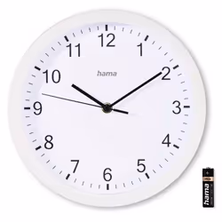 Hama Elba Orologio al quarzo Rotondo Bianco - Vista aggiuntiva 4
