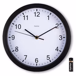 Hama Elba Orologio al quarzo Rotondo Nero, Bianco - Vista aggiuntiva 4