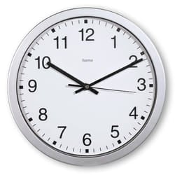 Hama Mallorca Orologio al quarzo Rotondo Argento, Bianco