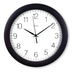 Hama Teneriffa Orologio analogico Rotondo Nero, Bianco