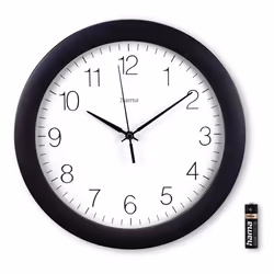 Hama Teneriffa Orologio analogico Rotondo Nero, Bianco - Vista aggiuntiva 4