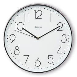 Hama Corsica Orologio al quarzo Rotondo Nero, Bianco